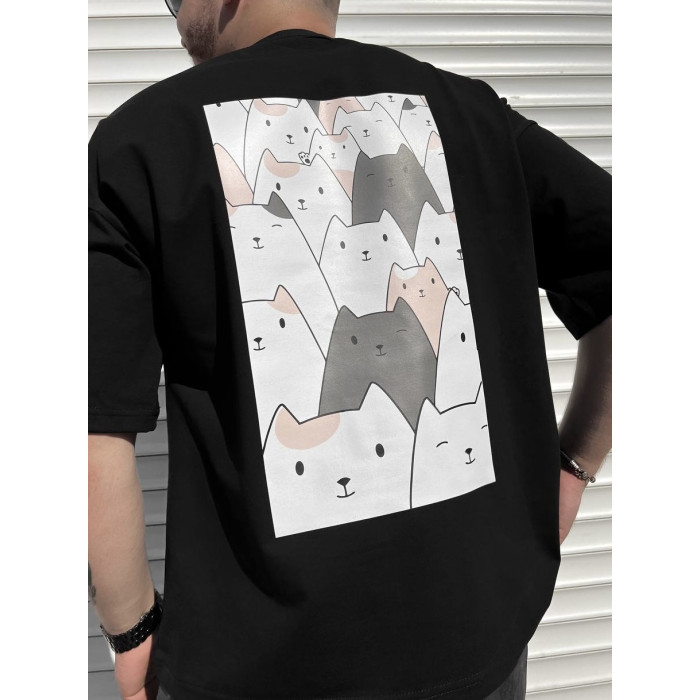 Oversize футболка з принтом