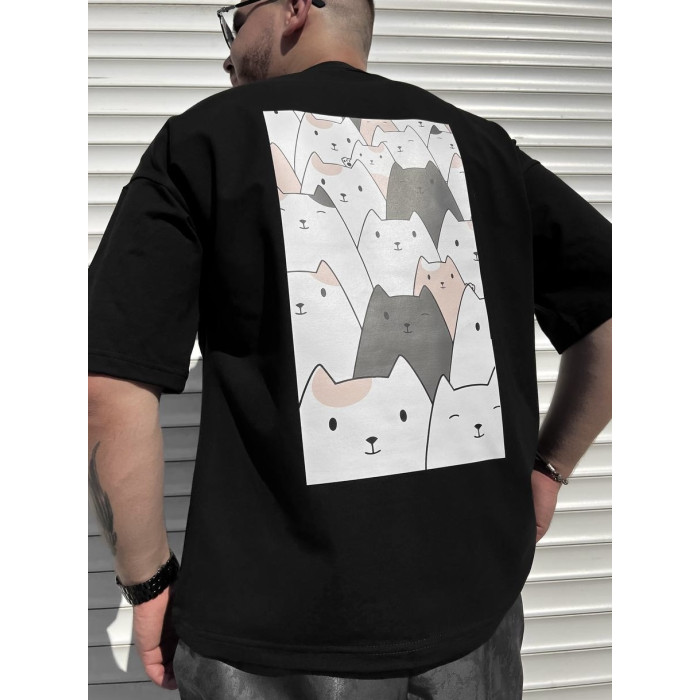 Oversize футболка з принтом