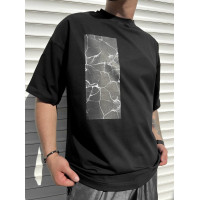 Oversize футболка з принтом