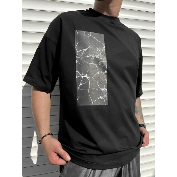 Oversize футболка з принтом