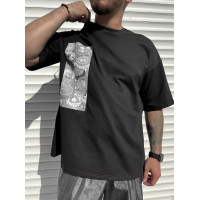 Oversize футболка з принтом