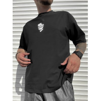 Oversize футболка з принтом