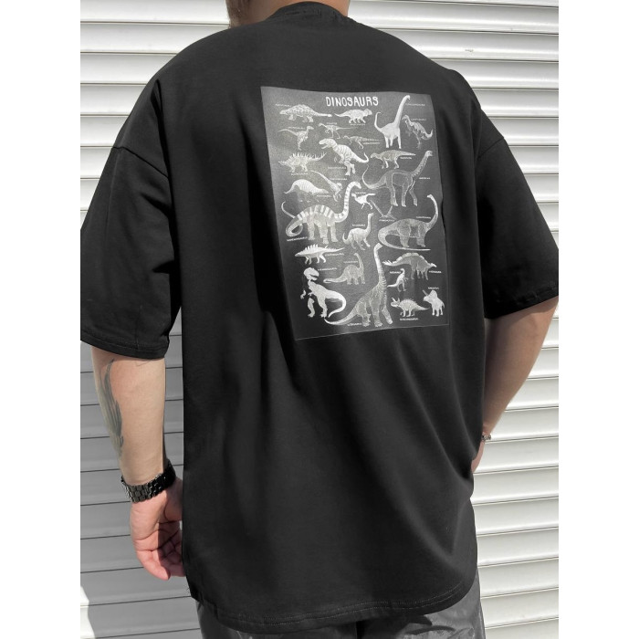 Oversize футболка з принтом