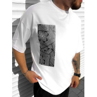 Oversize футболка з принтом
