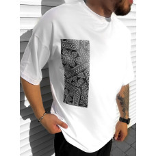 Oversize футболка з принтом