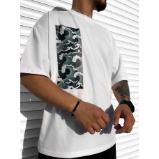 Oversize футболка з принтом