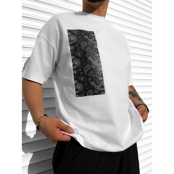 Oversize футболка з принтом