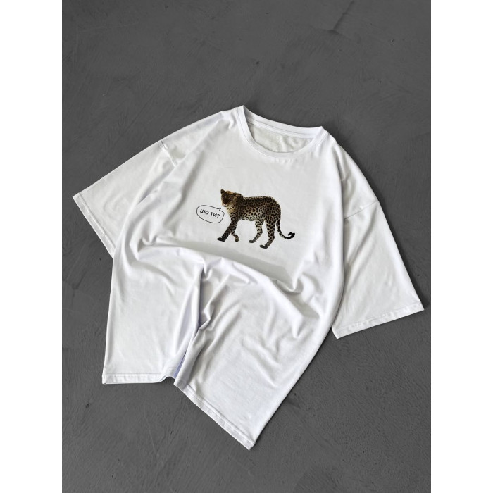 Oversize футболка з принтом