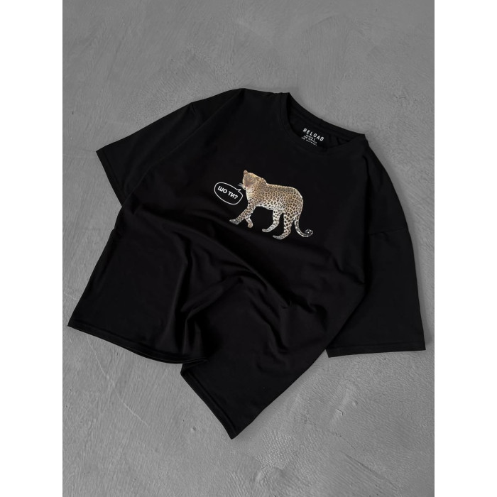 Oversize футболка з принтом