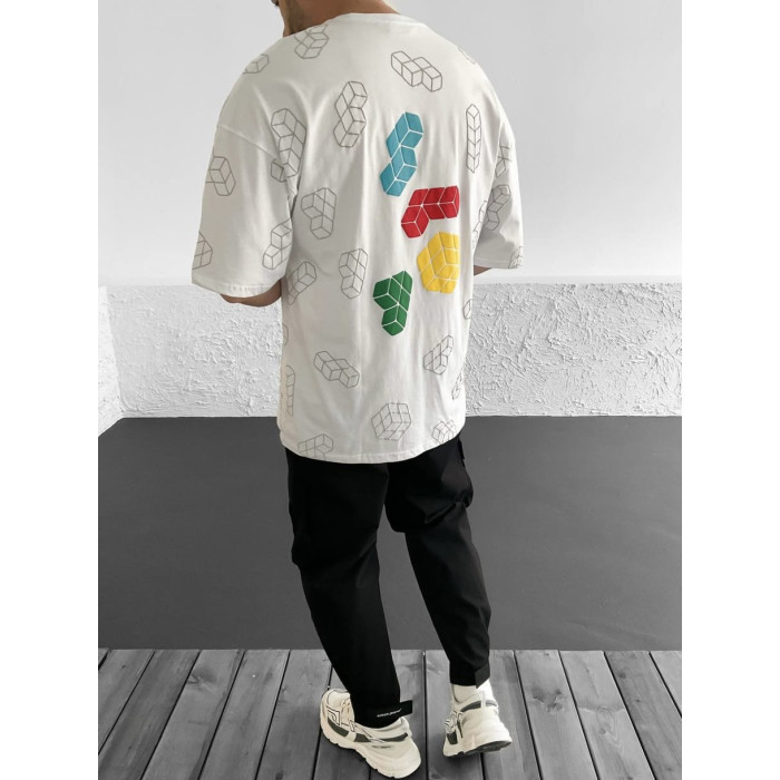 Oversize футболка з принтом