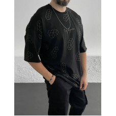 Oversize футболка з принтом