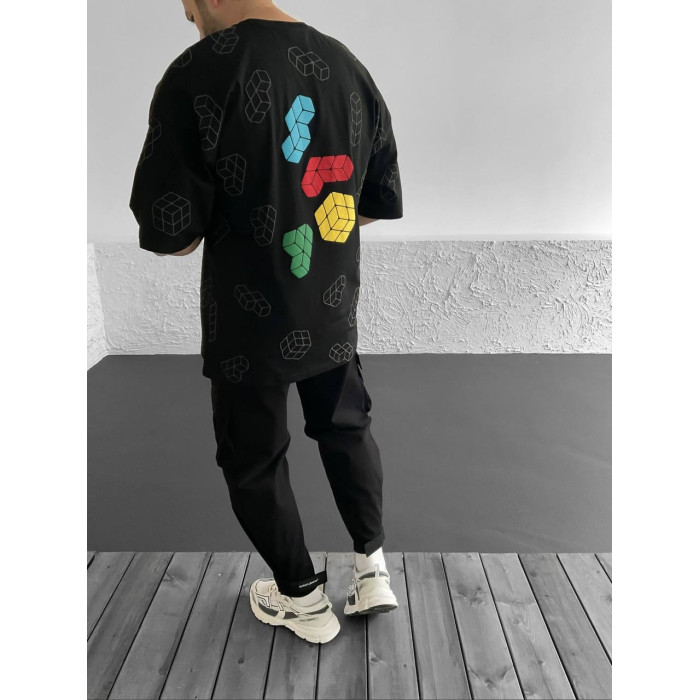 Oversize футболка з принтом