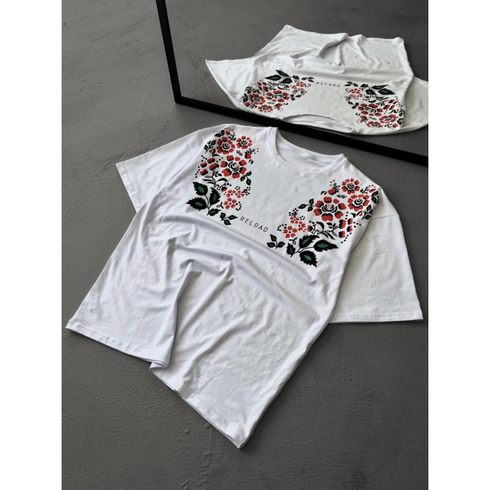 Oversize футболка з принтом