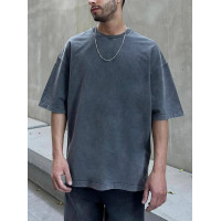 Oversize футболка з вивареної тканини