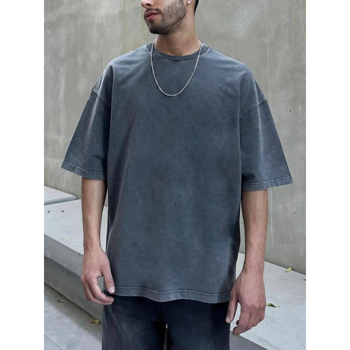 Oversize футболка з вивареної тканини