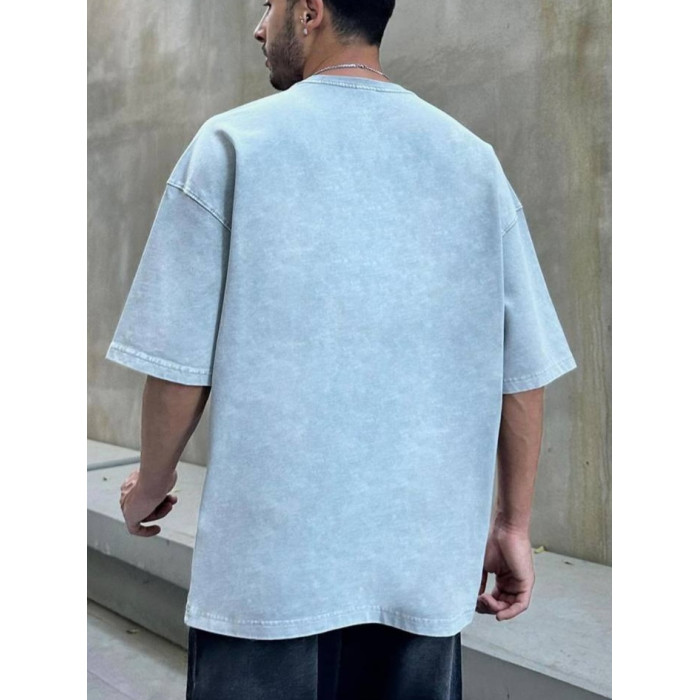 Oversize футболка з вивареної тканини