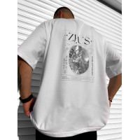 Oversize футболка з принтом