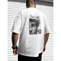 Oversize футболка з принтом
