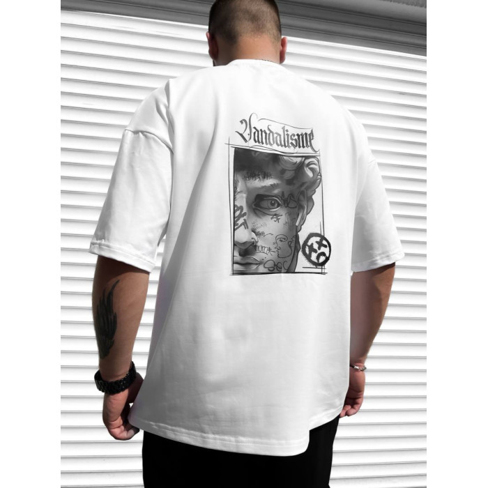 Oversize футболка з принтом