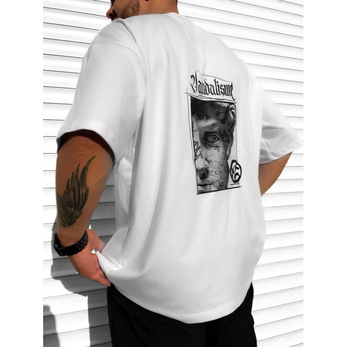Oversize футболка з принтом
