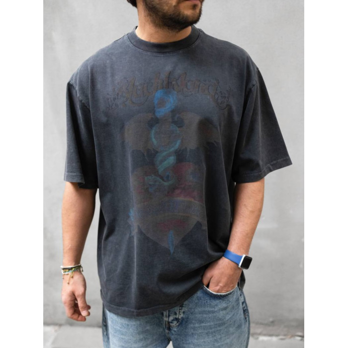 Oversize футболка з принтом