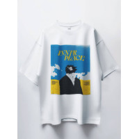 Oversize футболка з принтом