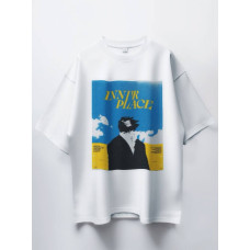 Oversize футболка з принтом