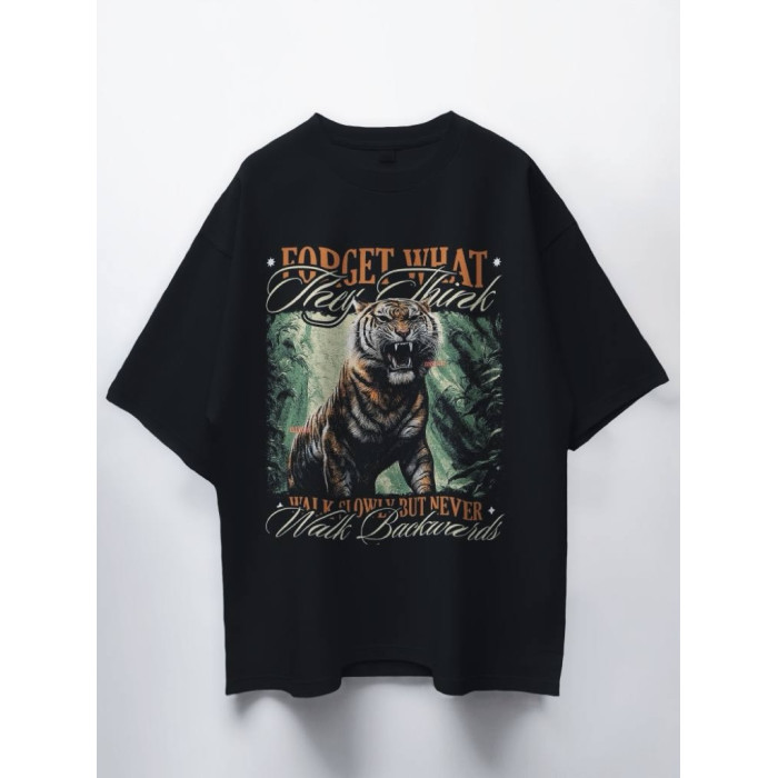 Oversize футболка з принтом