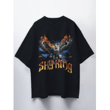 Oversize футболка з принтом