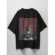 Oversize футболка з принтом