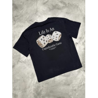 Oversize футболка з принтом