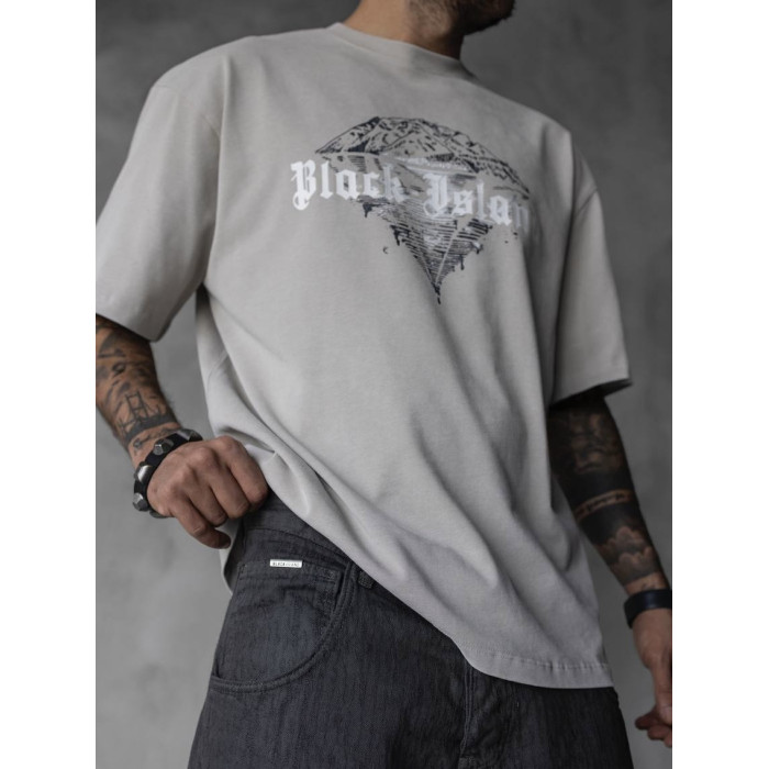 Oversize футболка з принтом