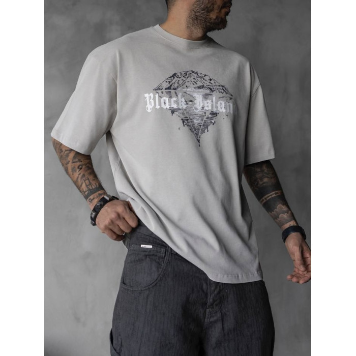 Oversize футболка з принтом