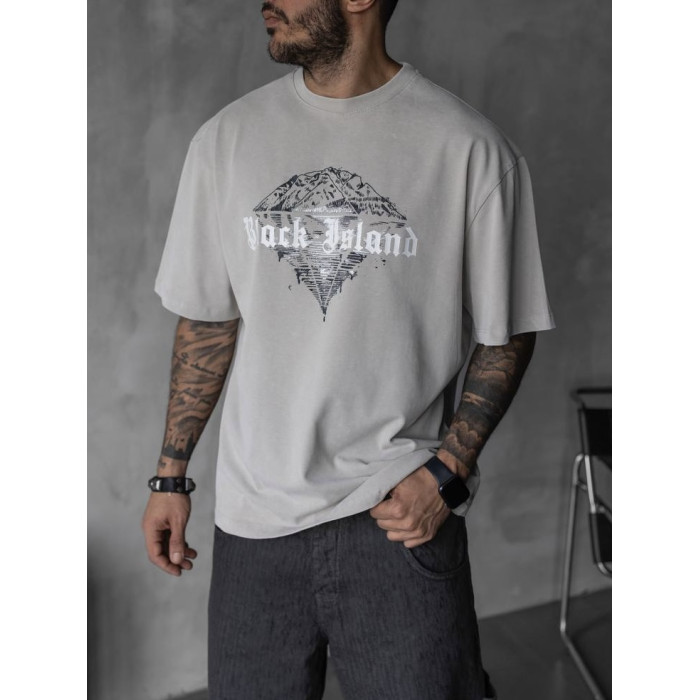 Oversize футболка з принтом