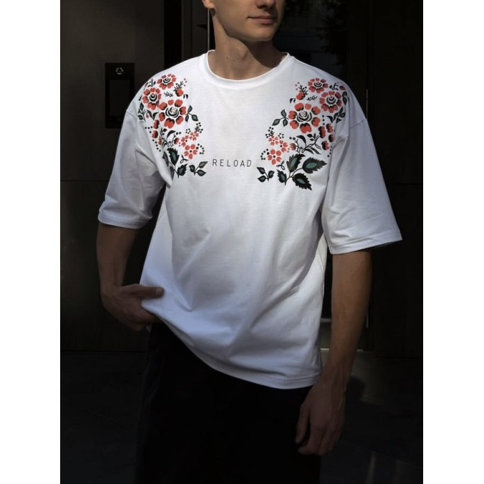 Oversize футболка з принтом