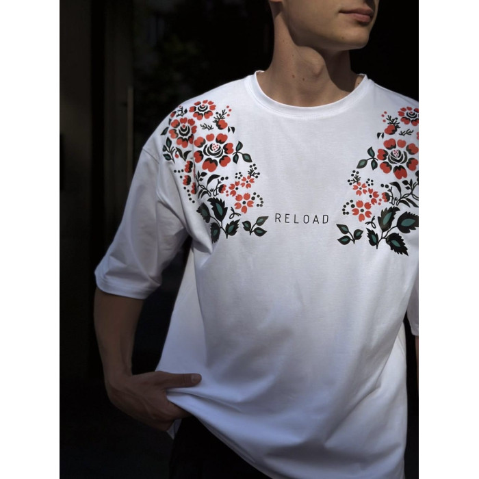 Oversize футболка з принтом