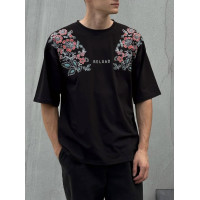 Oversize футболка з принтом