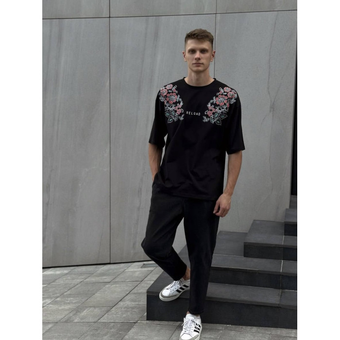 Oversize футболка з принтом