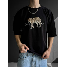Oversize футболка з принтом