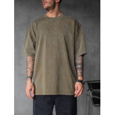 Oversize футболка з вивареної тканини