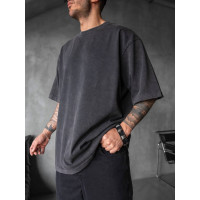 Oversize футболка з вивареної тканини