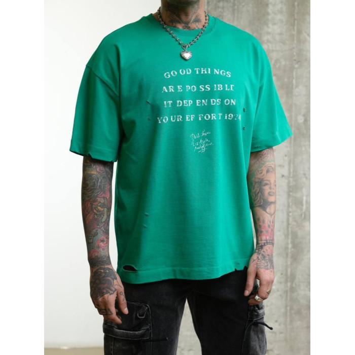 Oversize футболка з надписом