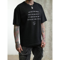 Oversize футболка з надписом