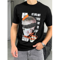 Oversize футболка з принтом