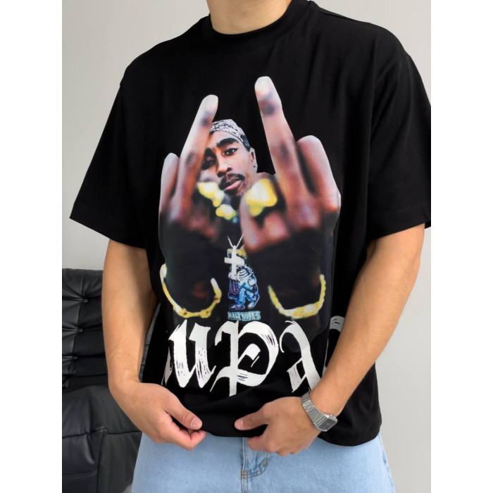 Oversize футболка з принтом