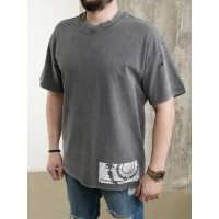Oversize футболка з принтом