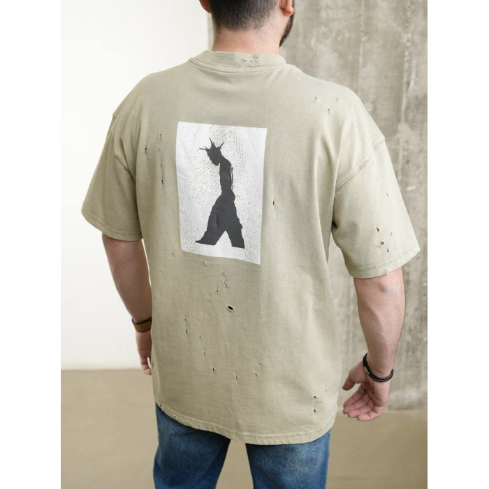 Oversize футболка з принтом