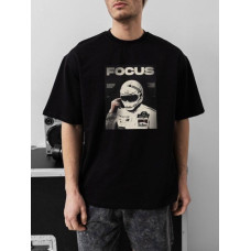 Oversize футболка з принтом