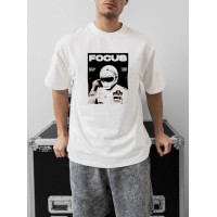 Oversize футболка з принтом