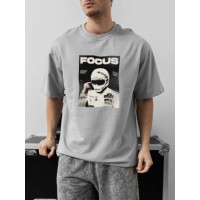 Oversize футболка з принтом